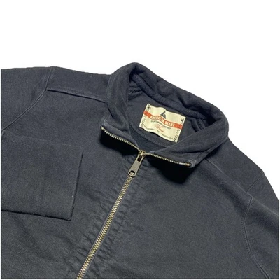 Chaqueta American Giant para mujer mediana negra polar cremallera completa Americana Athleisure Foto 1 de 4