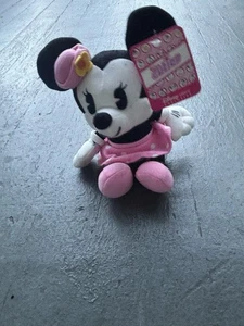 Disney Peluche Minnie Mouse Cutie, Cappello Rosa/Vestito a Pois 8" - Foto 1 di 1