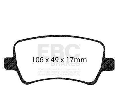 Juego de pastillas de freno traseras para Volvo S60 2011-2018 2012 2013 2014 2015 2016 2017 SN562QD Foto 1 de 4