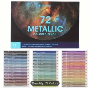 72 metallic Brutfuner colored pencils NEW Shipping Included - Picture 1 of 2
