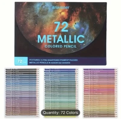 72 metallic Brutfuner colored pencils NEW Shipping Included - Image 1 of 2