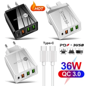36W USB PD Typ-C Schnellladegerät Netzteil für Samsung S24 Ultra S23FE S22 S21 - Bild 1 von 20