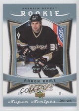 2007-08 Upper Deck MVP Super Scripts /25 Aaron Rome #321 Rookie RC