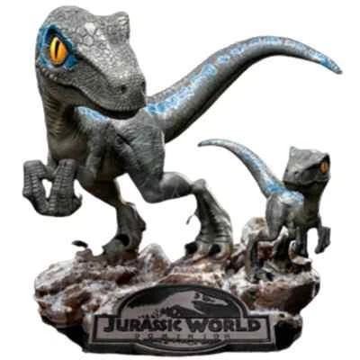 Estatua Azul y Beta - Jurassic World: Dominion - MiniCo - Iron Studios Foto 1 de 4