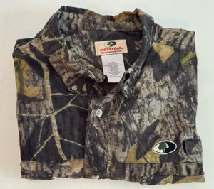 Mossy Oak Men's Treklite Camouflage Hunting Outdoor Shirt Size 2XL LS Nylon - Picture 1 of 6