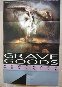 Grave Goods Promo Poster -New Face Unveiled - Kent Williams 1992 - Ex dag nasty - Bild 1 von 18