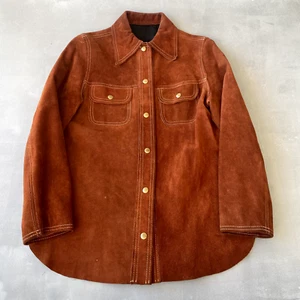 Vintage Suede Jacket Womens 12 Western Ranchman Outfitters Brown Lined - Picture 1 of 10