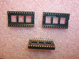 QTY (40) 24 PIN DIP .600 WIDE BODY DIP IC SOCKETS 703-1324-01-04-10 IPI 2 TUBES - Picture 1 of 3