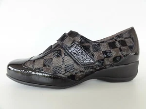 Chaussures vernies noires neuves marque Jmg Houcke modèle Piau taille 41 (pa) - Imagen 1 de 6