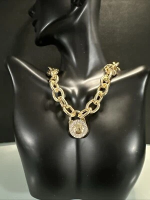 Collar de cadena Michael Kors chapado en oro de 14k Foto 1 de 4