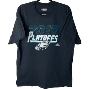 NFL Philadelphia Eagles Football USA Black Short Sleeve T-Shirt Men's Size XL - Picture 1 of 5