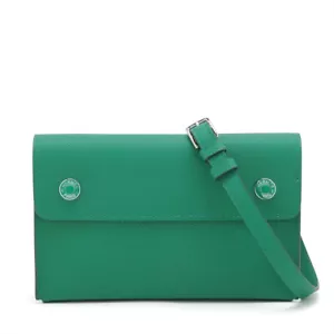 Hermès Hermès snap Togo Veau Epsom Vert vertigo Silver Metal Fittings W: 2024 - Picture 1 of 11