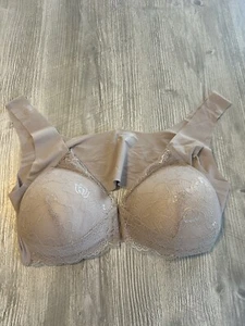 Brand New Fashion and Comfort Sport Bra Women’s Plus Size 6XL Color Beige Tan - Picture 1 of 6