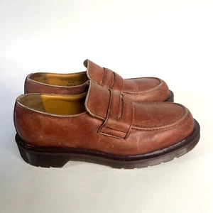 Dr Martens Vintage England 8238 Brown Loafers Slip On Rare Shoes Uk 6 - Picture 1 of 24