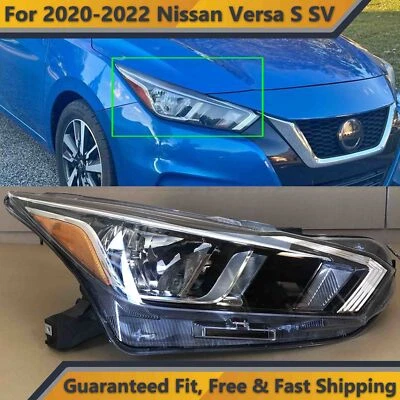 Headlight Assembly for 2020 2024 Nissan Versa S SV Passenger Right Side Halogen - Image 1 of 4