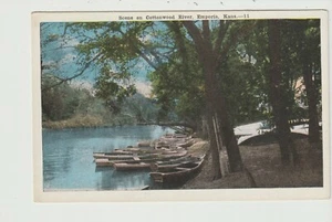 ESCENA POSTAL EN COTTONWOOD RIVER EMPORIA KANSAS - Imagen 1 de 2