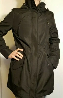 NUEVA Chaqueta Kenneth Cole Reaction Para Mujer Con Capucha Softshell Anorak Talla Pequeña Foto 1 de 4