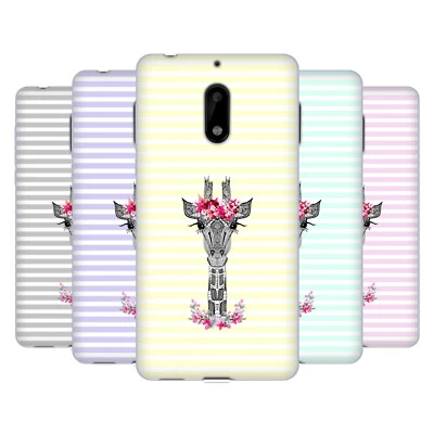 OFFICIAL MONIKA STRIGEL GIRAFFE AND STRIPES SOFT GEL CASE FOR NOKIA PHONES 1 - Image 1 of 4