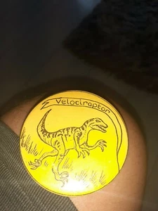 Insignia vintage de Velociraptor - Imagen 1 de 2