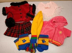 Build A Bear Lot Winter Outfits Clothesshaw Gloves Scarf Purse - Picture 1 of 6