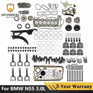 N55 Engine Overhaul Rebuild Kit -Crankshaft Con Rods Timing Set Fit For BMW 3.0L - Picture 1 of 17
