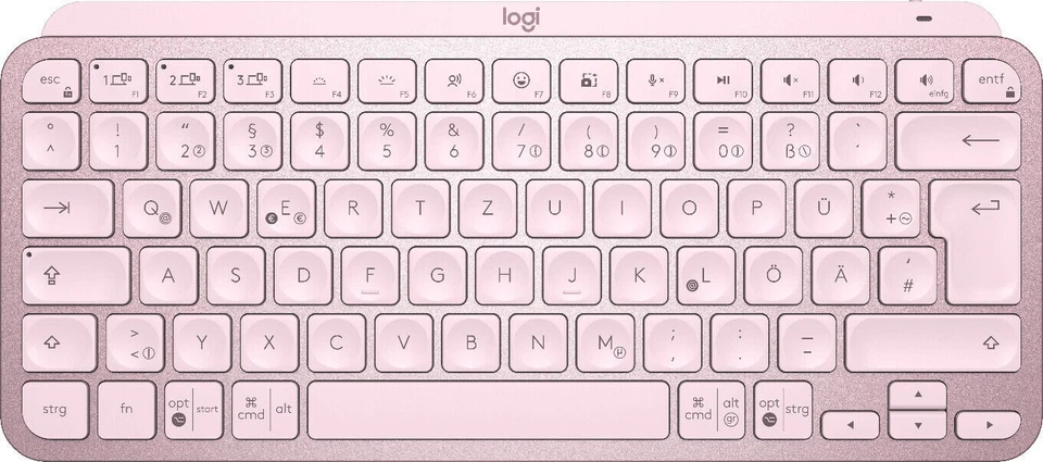 Logitech MX Keys Mini Kabellose Tastatur (Rosa), Deutsch