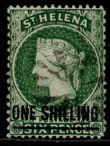 ST. HELENA QV SG30, 1s yellow-green, FINE USED. Cat £12 Cover