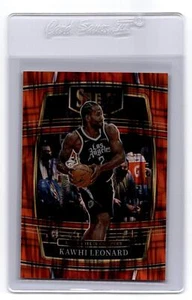 Panini Select #20 2021-22 Kawhi Leonard Orange Flash Prizms - Imagen 1 de 2