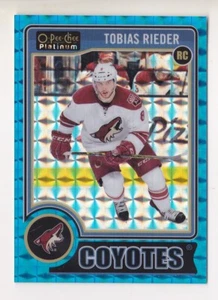 14-15 OPC Platinum Tobias Rieder /65 Blue Cubes Rookie O-Pee-Chee Coyotes 2014 - Picture 1 of 1