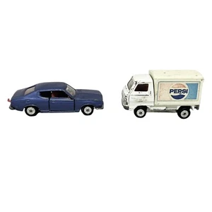 Vtg Tomica 1974 #62 Purple Nissan Bluebird U Made Japan Honda TN III 360 Pepsi - Picture 1 of 12