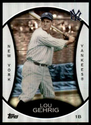 Lou Gehrig Card 2010 Topps Legends Platinum Chrome Wal-Mart Cereal #PC20  - Image 1 of 2