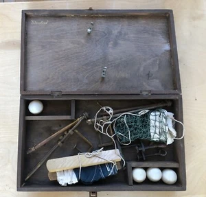 Antique Table Tennis Net Set - Picture 1 of 7