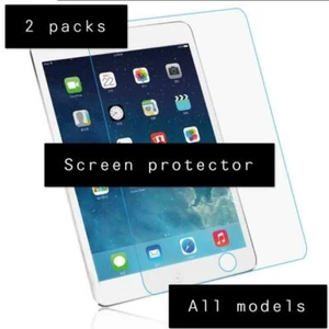 2 PK Tempered Glass Screen Protector For Apple iPad 1 2 3 4 Mini Air Pro 11 10.2 - Picture 1 of 7