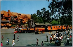 Postcard Buena Park California Knott's Berry Farm Calico Square Train Ghost Town - Bild 1 von 2