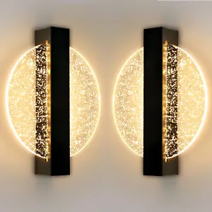2X Wandleuchte Innen LED Warmeweiß Wandbeleuchtung Wohnzimmer Schlafzimmer Flur - Bild 1 von 12
