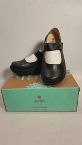Glolily Mar001 Bl Leather Cushion Comfort Mary Clog Orthotic Arch Support 8/9.5 - Picture 1 of 9