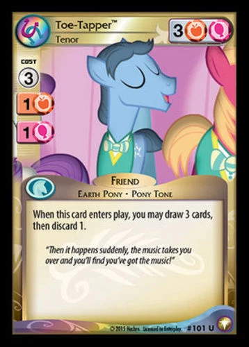 My Little Pony Equestrian Odysseys Toe-Tapper, Tenor - 101 - U x3  MLP CCG  - Image 1 of 1