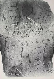 Cabezas portada novela Anatoli Lvovich capellán firmado litografía 1965 - Imagen 1 de 3