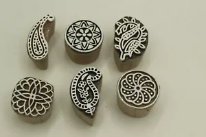 wooden printing blocks fabric printing mehndi clay textiles toys stamping - Picture 1 of 6