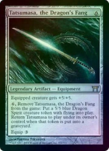 MTG Tatsumasa, the Dragon's Fang - Foil Champions of Kamigawa LP/NM - Image 1 of 1
