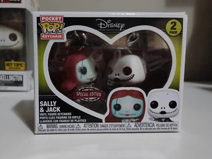 Funko Pocket Pop! Keychain Sally and Jack 2 Pack Nightmare Before Christmas - Picture 1 of 2