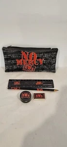 No Mercy WWE Wrestling 1999 Pencil Case, Pencil, Sharpener, Rubber And Ruler - Picture 1 of 4