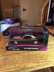 Jada Toys 2024 "Pink Slips" Black/Gold 1973 Plymouth Barracuda 1:32 Mint Box! - Picture 1 of 2