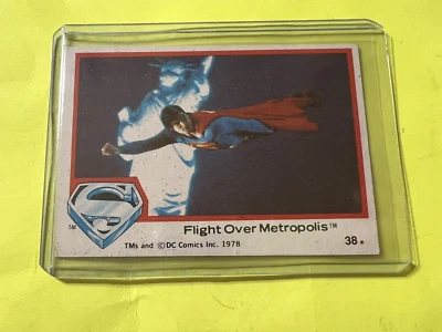 Vintage 1978 Topps Superman Flight over Metropolis Card #38 - Christopher Reeve - Image 1 of 2