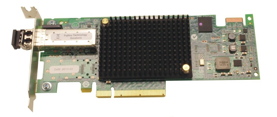 Fujitsu Emulex LightPulse LPe16000 16Gb/s FC Single Port HBA PCIe LP A3C40157681 - Image 1 of 1