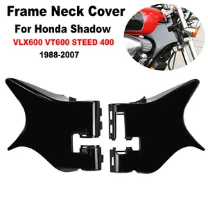 Frame Neck Cover Cowl For Honda Shadow VT600 VLX 600 1988-2007 ABS Plastic Black - Picture 1 of 16