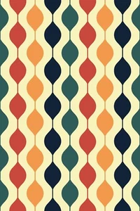 Simon&Sif Geometric Self Adhesive Wallpaper Colorful Modern Wall Decor Bathroom - Picture 1 of 11