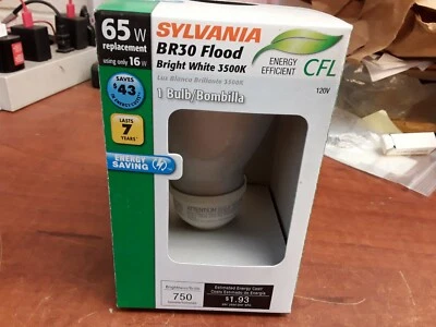 Sylvania 54900 BR30 Flood Bright White 3500K 16W - Image 1 of 3