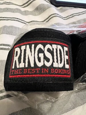 New Ringside Gel Boxing MMA Quick  Hand Wraps - Red/Black - S/M or L/XL - Изображение 1 из 3