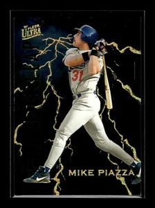 1997 Fleer Ultra Thunderclap #9 Mike Piazza (EX) (BAS) - Foto 1 di 2